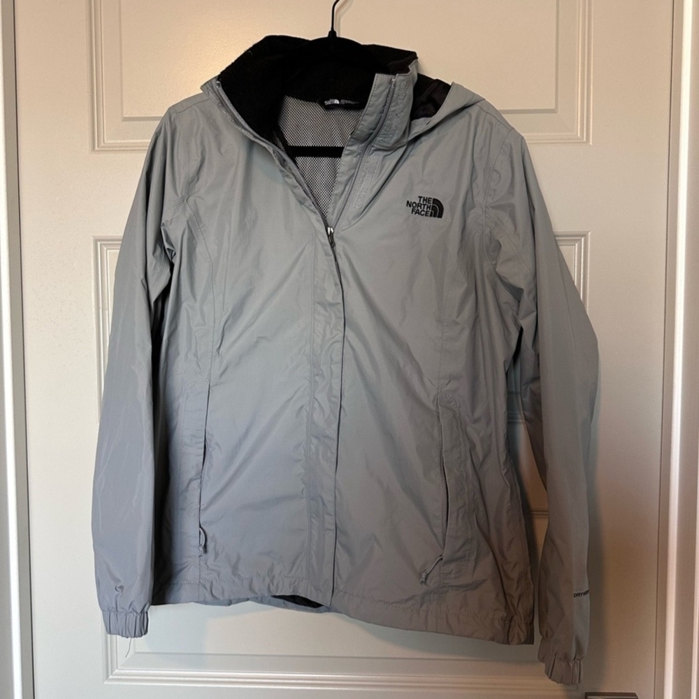 The North Face Women's Light Gray Rain Jacket